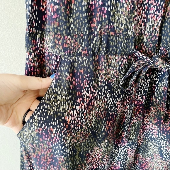 Joules NWT Women’s Winslet Print Button Front Midi Shirt Dress Navy Rain US 2 - Picture 7 of 13